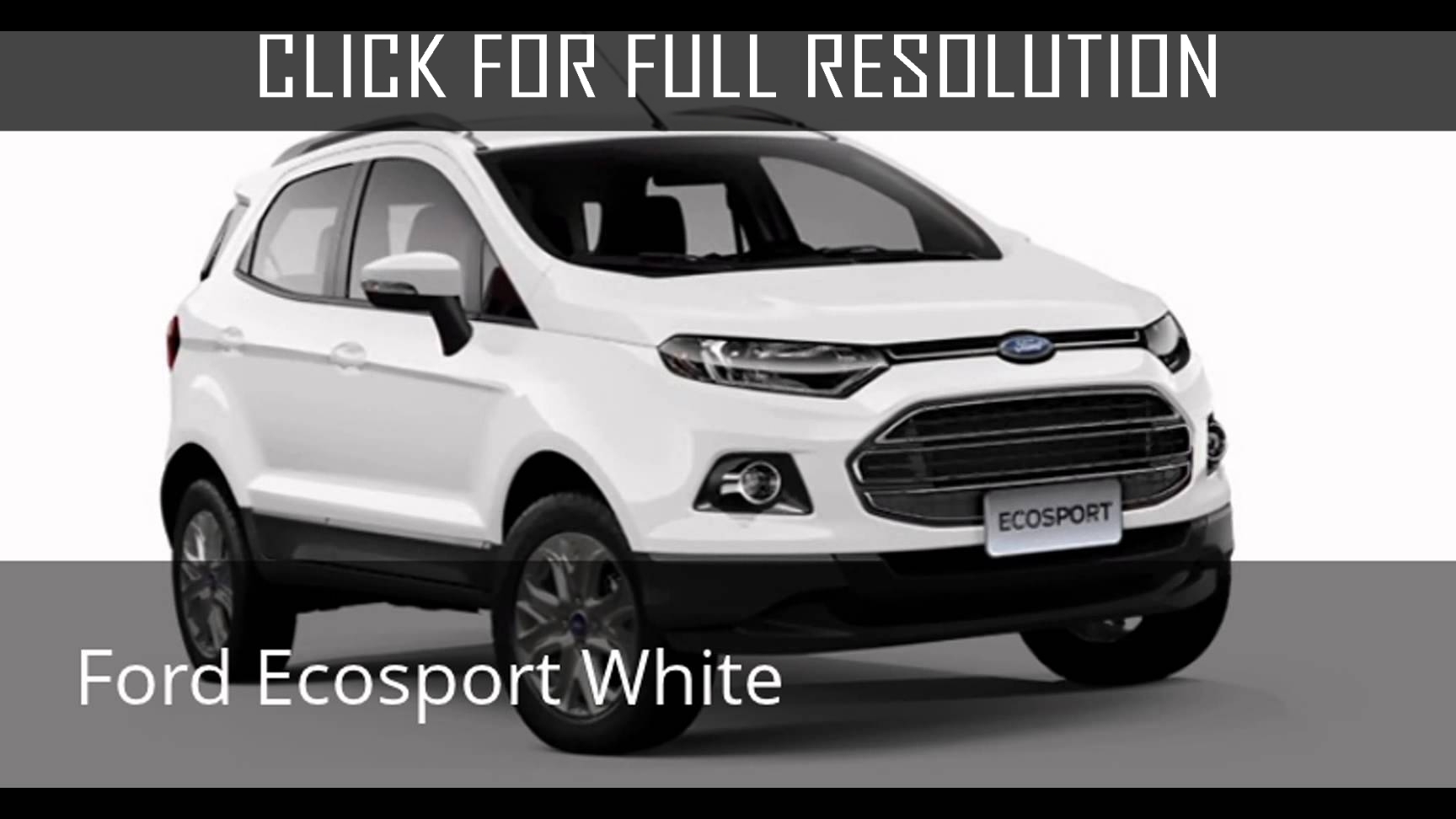 Ford Ecosport White