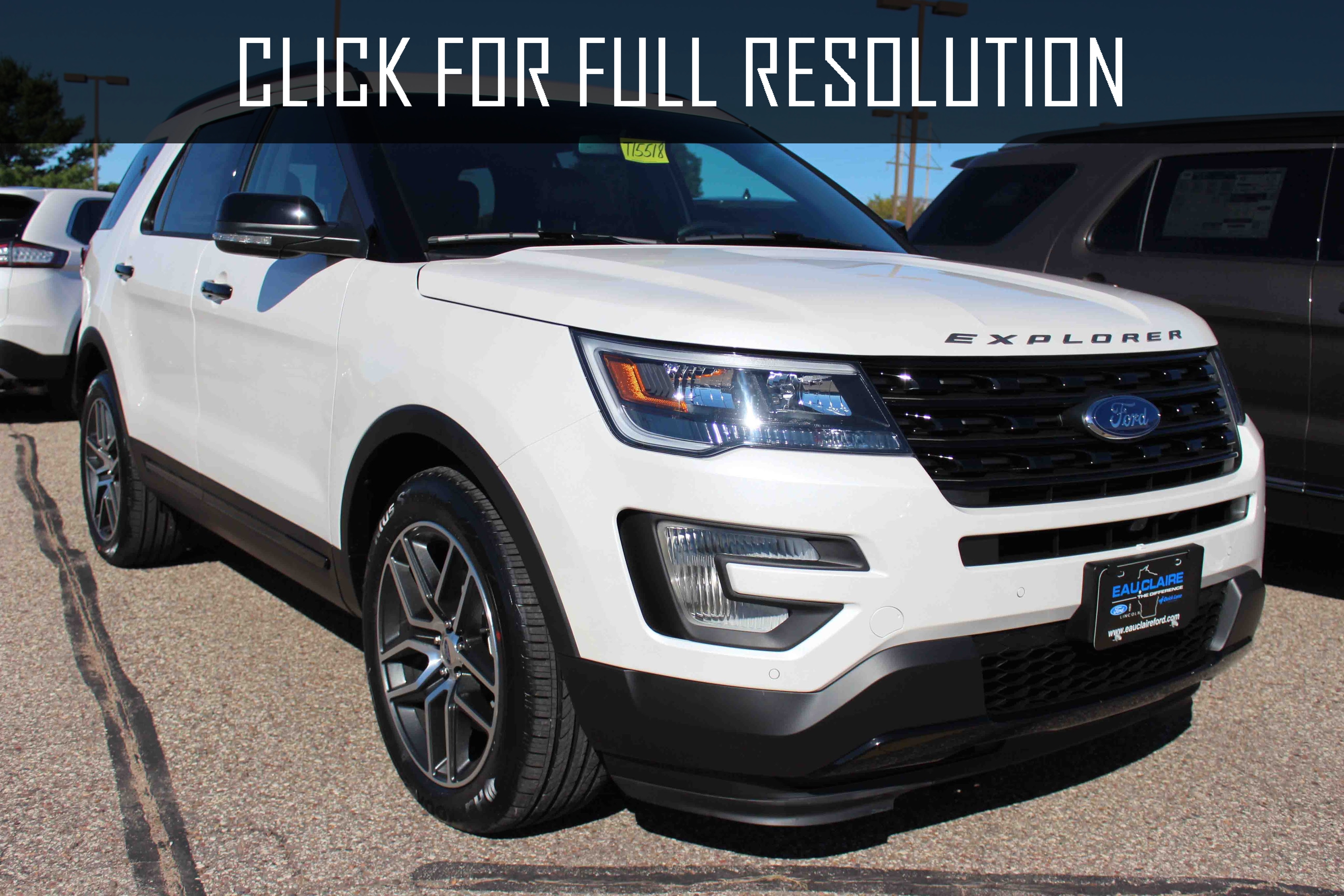 Ford Explorer White amazing photo gallery, some information and