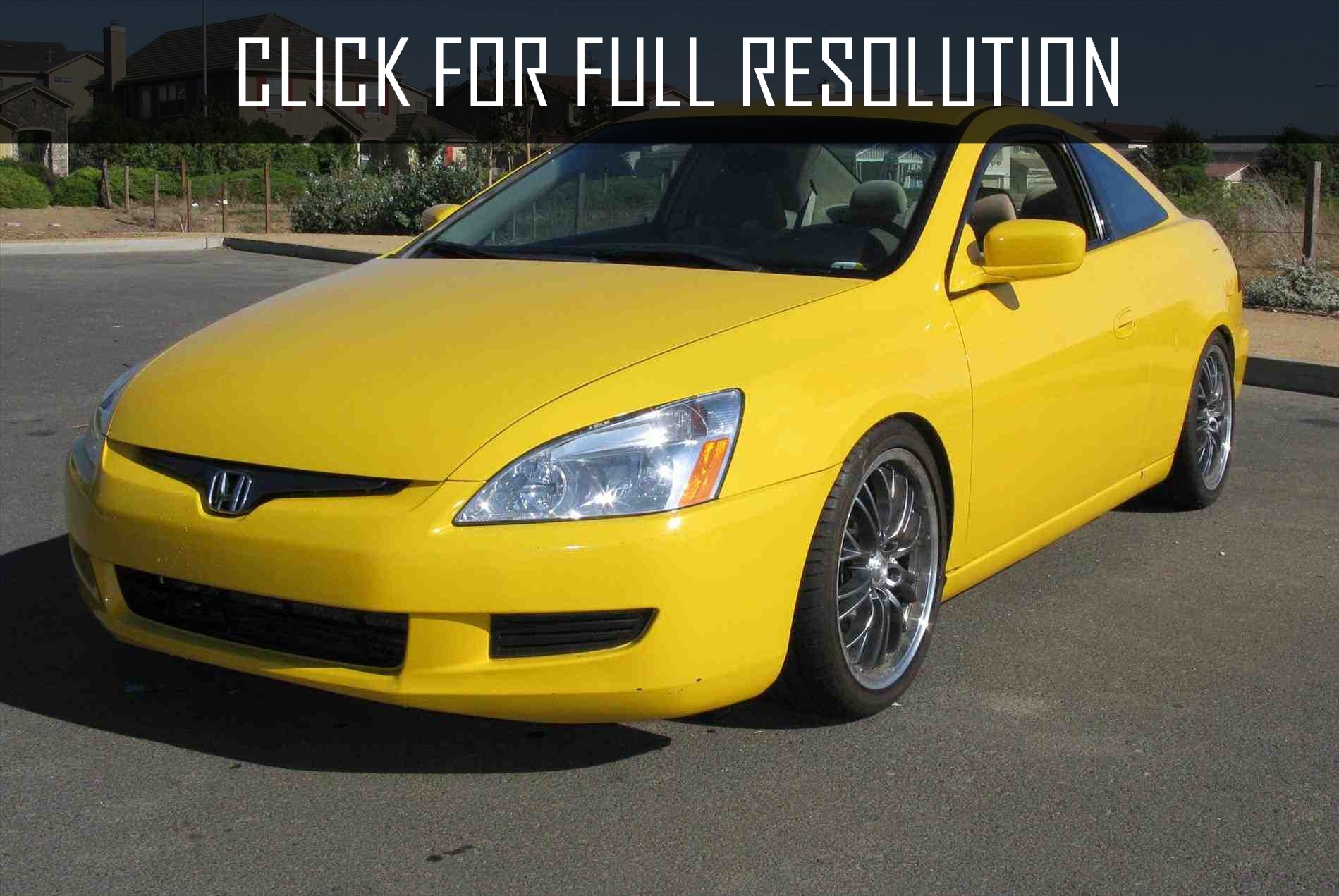 Honda Accord Yellow