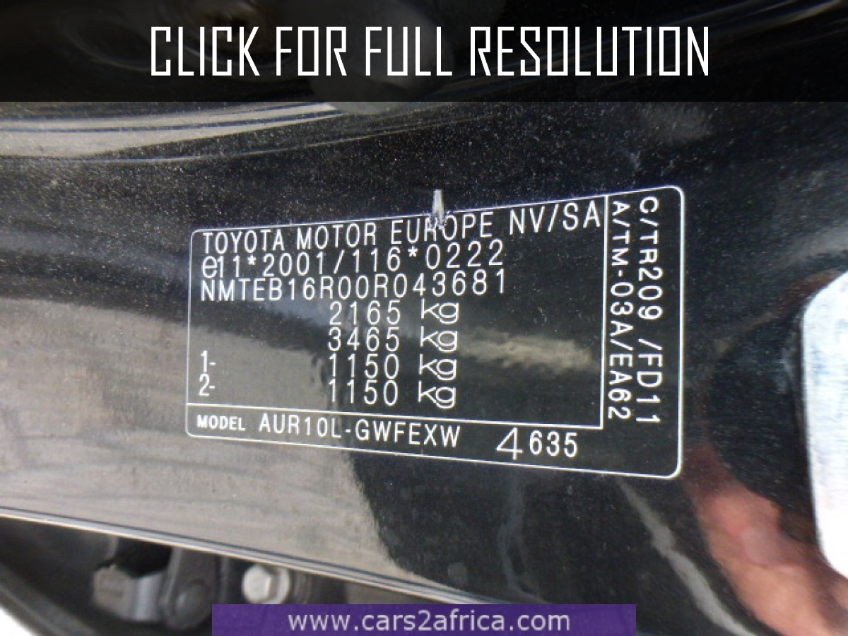Toyota Corolla Verso 2.2 D-Cat