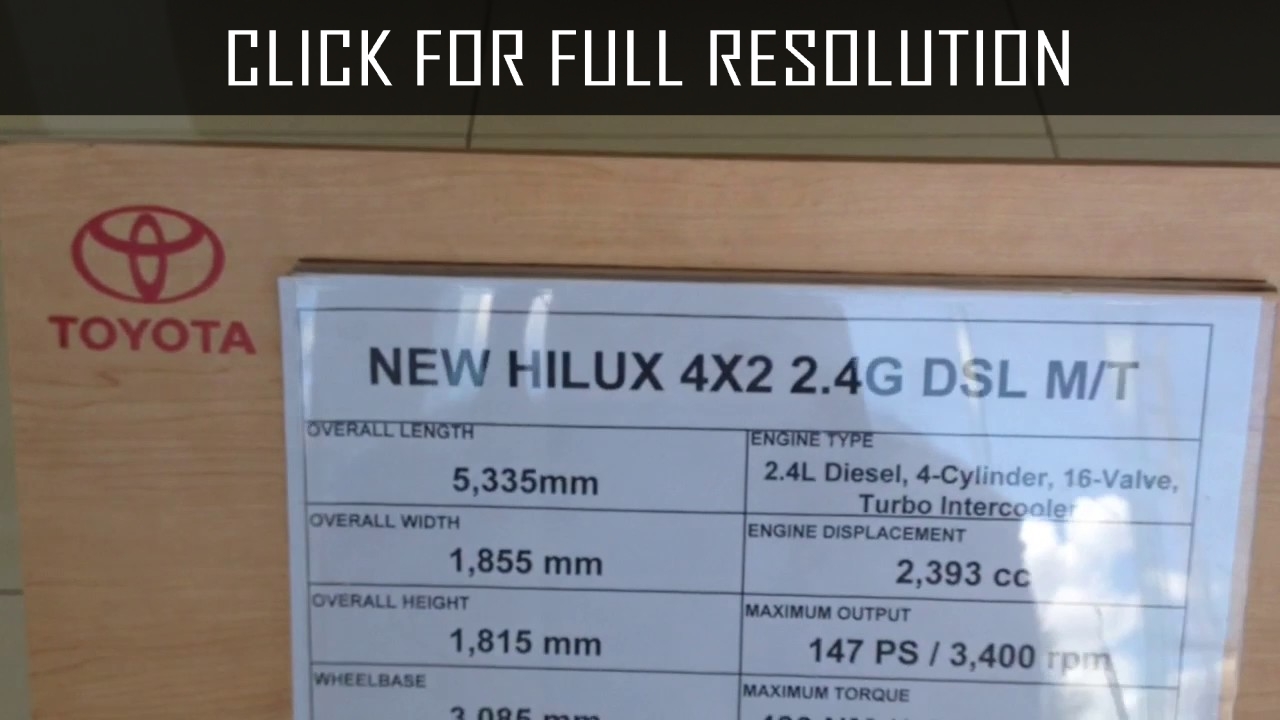 Toyota Hilux 4x2 G 2.5 Dsl
