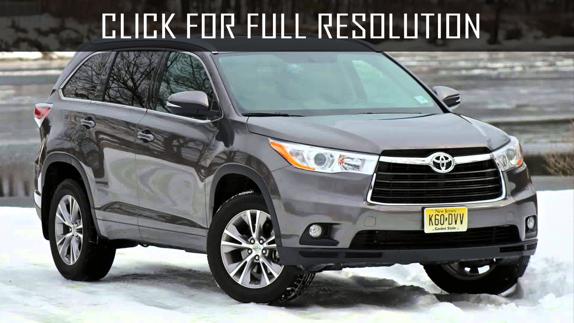 Toyota Hybrid Suv 2015