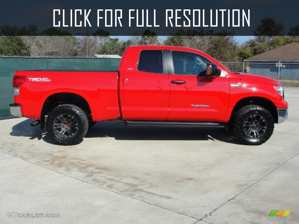 Toyota Tundra Red - amazing photo gallery, some information and