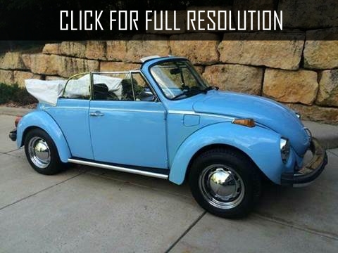 Volkswagen Beetle Blue Convertible
