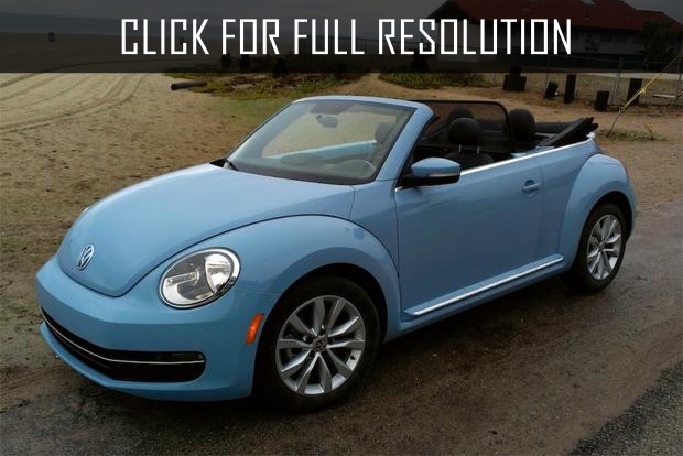 Volkswagen Beetle Light Blue Convertible
