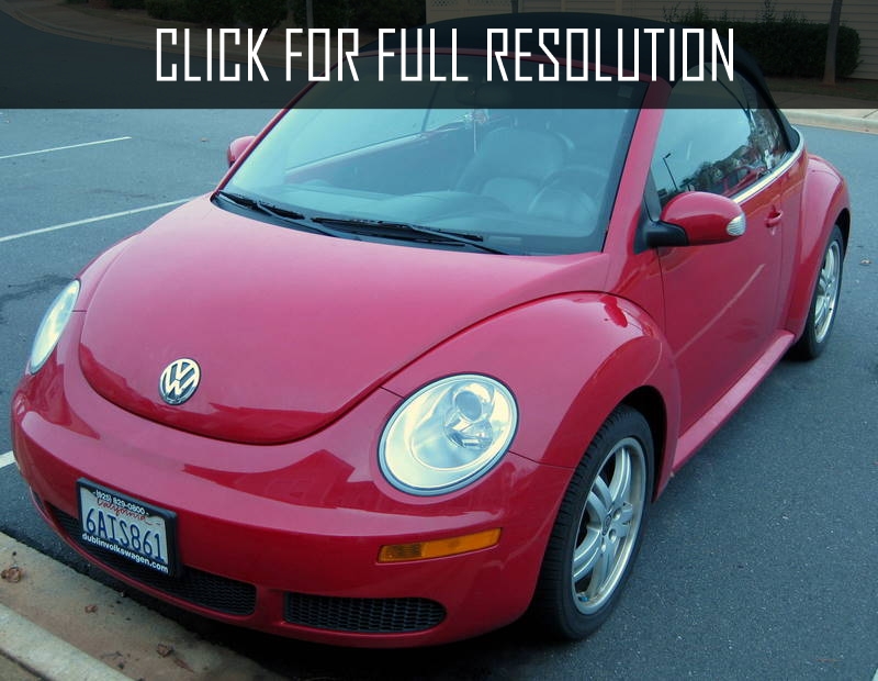 Volkswagen Beetle Red Convertible